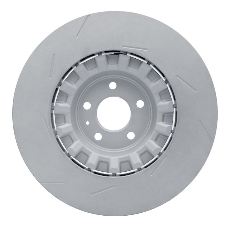Porsche Macan Brake Rotor (1) - Right Front - R1 Concepts - Slotted Carbon Alloy GeoMET - `17-`18